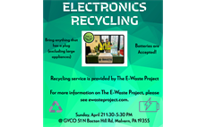 E-Waste Recycle Day - Apr 21st