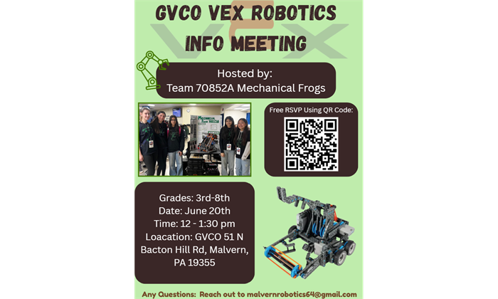 GVCO VEX ROBOTICS Info Meeting