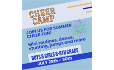 Cheer Camp Gr. 6-8 for 7/28-30